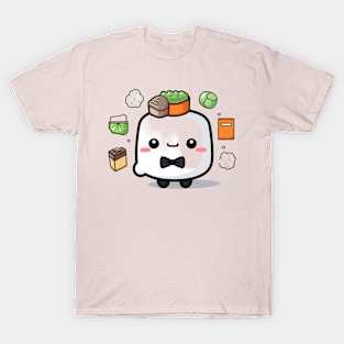 kawaii bento sushi T-Shirt cute  funny T-Shirt